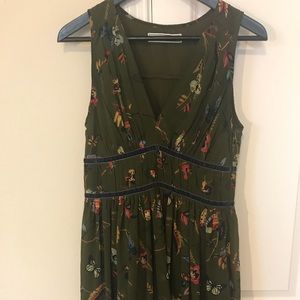 Abercrombie & Fitch Olive Printed Dress